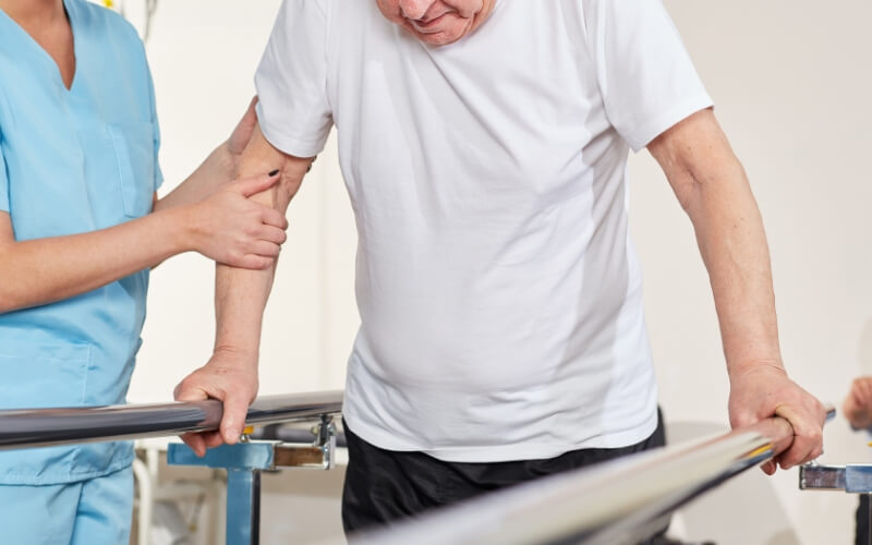 Accredited DVA exercise physiologist supporting a veteran with balance training to reduce falls risk at clinic in Parramatta 2151. This DVA exercise physiology program is designed specifically for veterans living in Parramatta and nearby suburbs. Accredited DVA exercise physiologist supporting a veteran with balance training to reduce falls risk at clinic in Parramatta 2151. This DVA exercise physiology program is designed specifically for veterans living in Parramatta and nearby suburbs.